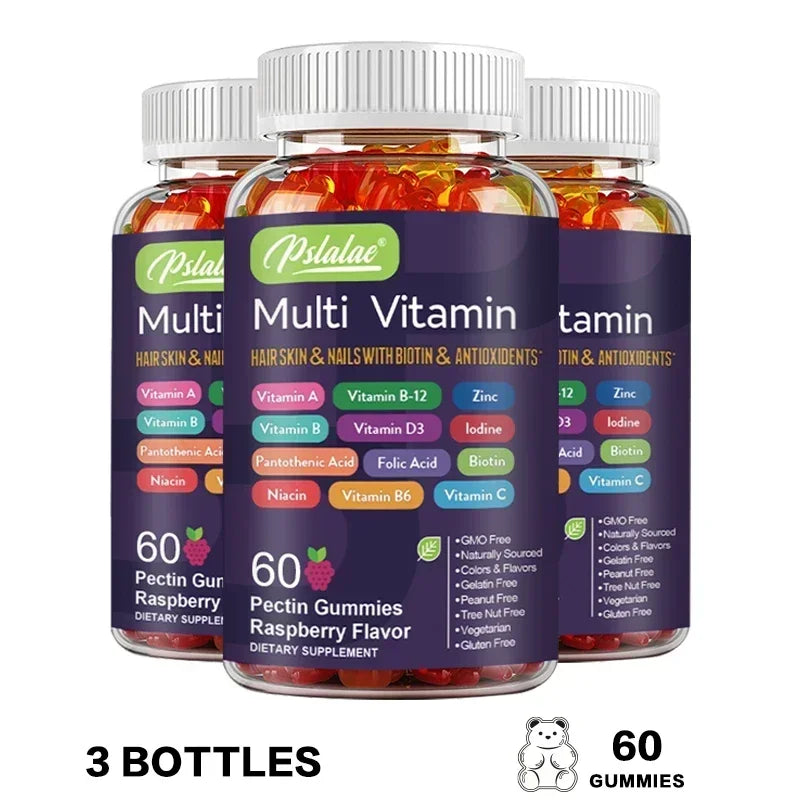 Multivitamin Gummies - Improves Skin, Hair and Nails, Support Immune, Overall Health, Antioxidant