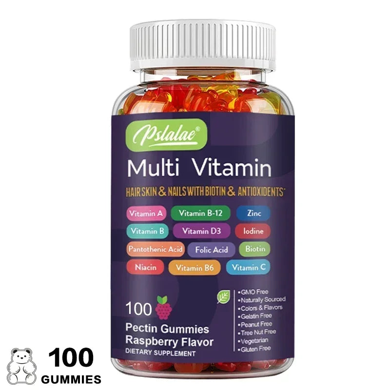 Multivitamin Gummies - Improves Skin, Hair and Nails, Support Immune, Overall Health, Antioxidant